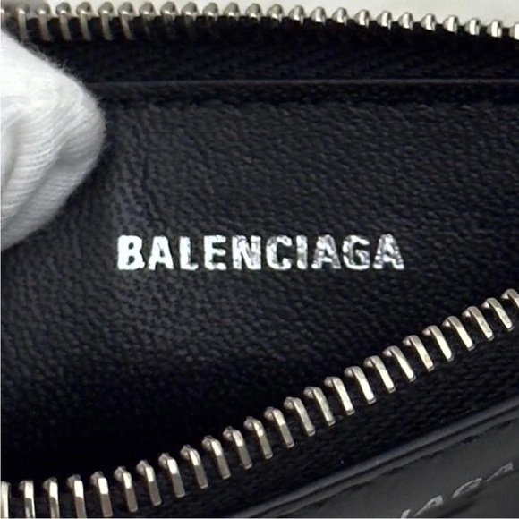 Balenciaga Black Embossed Pouch - Picture 12 of 13